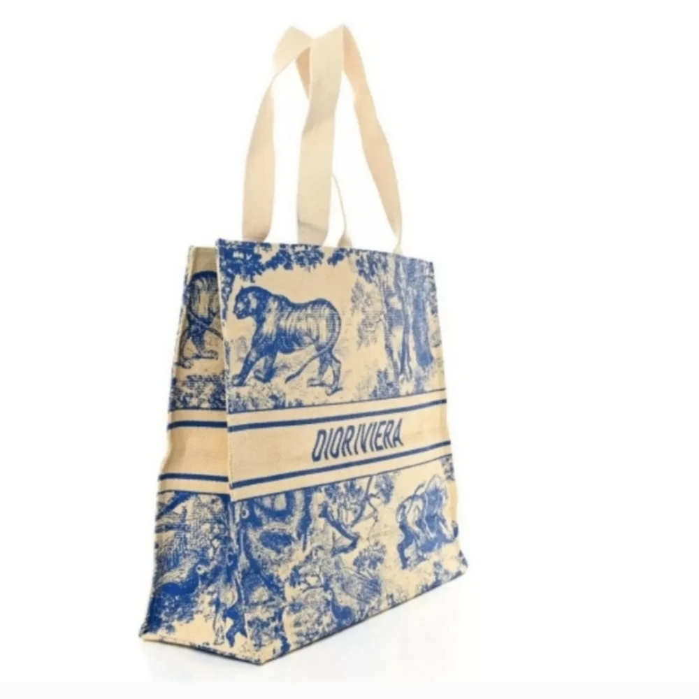 Christian Dior Straw Tote, New - Picture 2 of 9